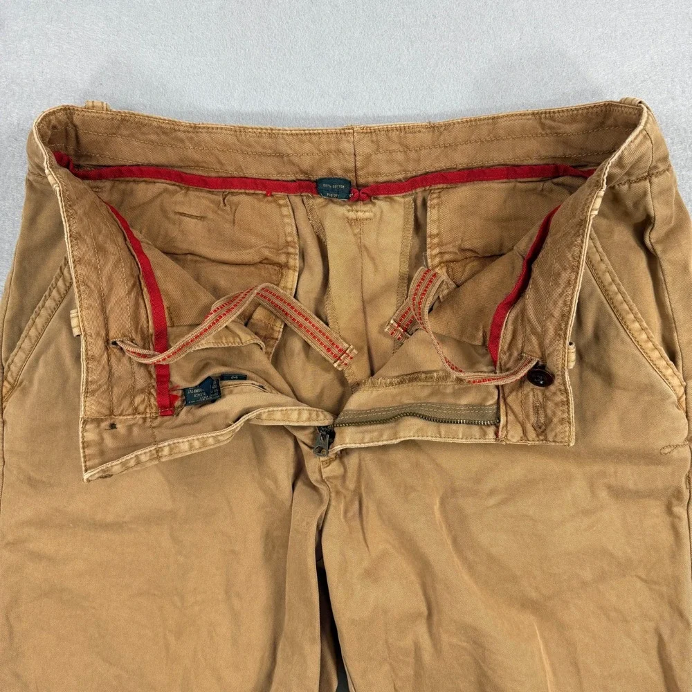 Polo Ralph Lauren Shorts Mens 33 Chino Khaki Flat Front Cotton Twill Summer